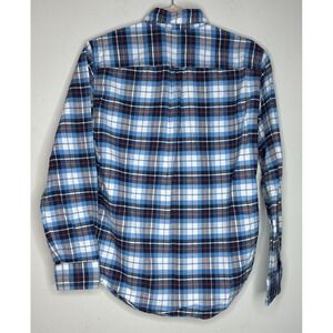 American Eagle Men's Shirt Small Seriously Soft Classic Fit Button Up Blue Plaid